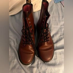 Maroon Dr. Martens